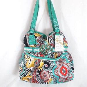 NEW $89 KATHY VAN ZEELAND HANDBAG TOTE PURSE BAG